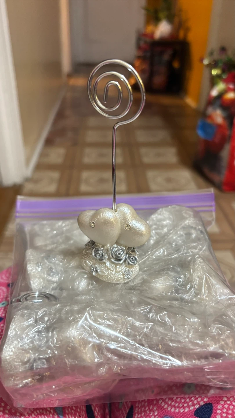 Heart-Shaped Table Card Holders (9 pieces) - photo 2