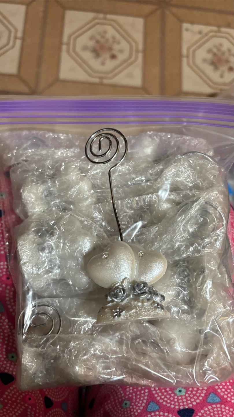 Heart-Shaped Table Card Holders (9 pieces)