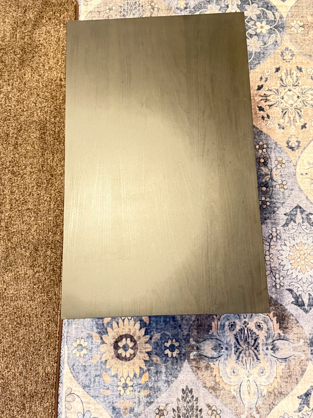 Black Coffee Table with Shelf - photo 2
