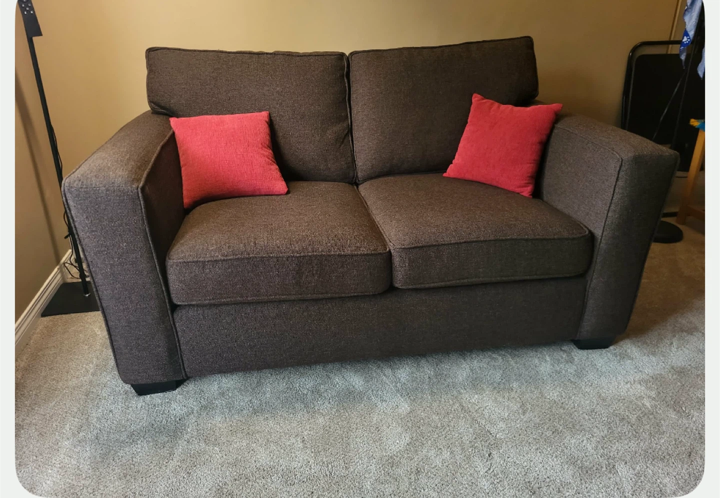 Stylus Made to Order Sofas Brown Loveseat - photo 2