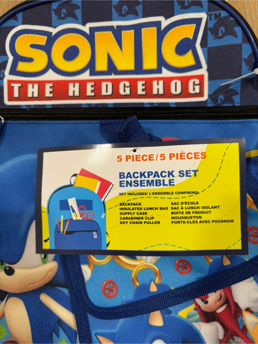 Sonic the Hedgehog Kids Backpack 5 in 1 - photo 2