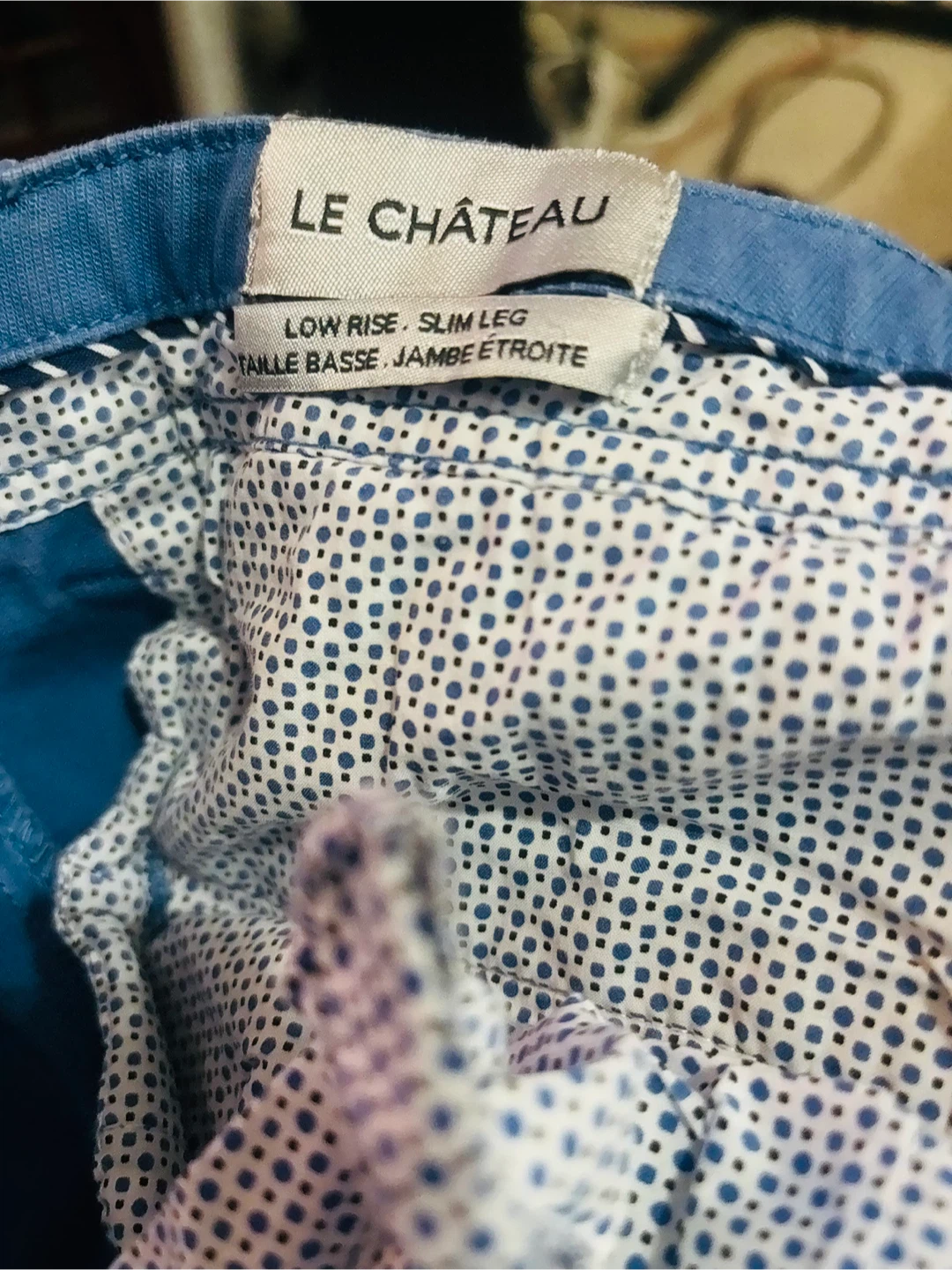 Le Chateau Blue Chinos - Size 36 - photo 5