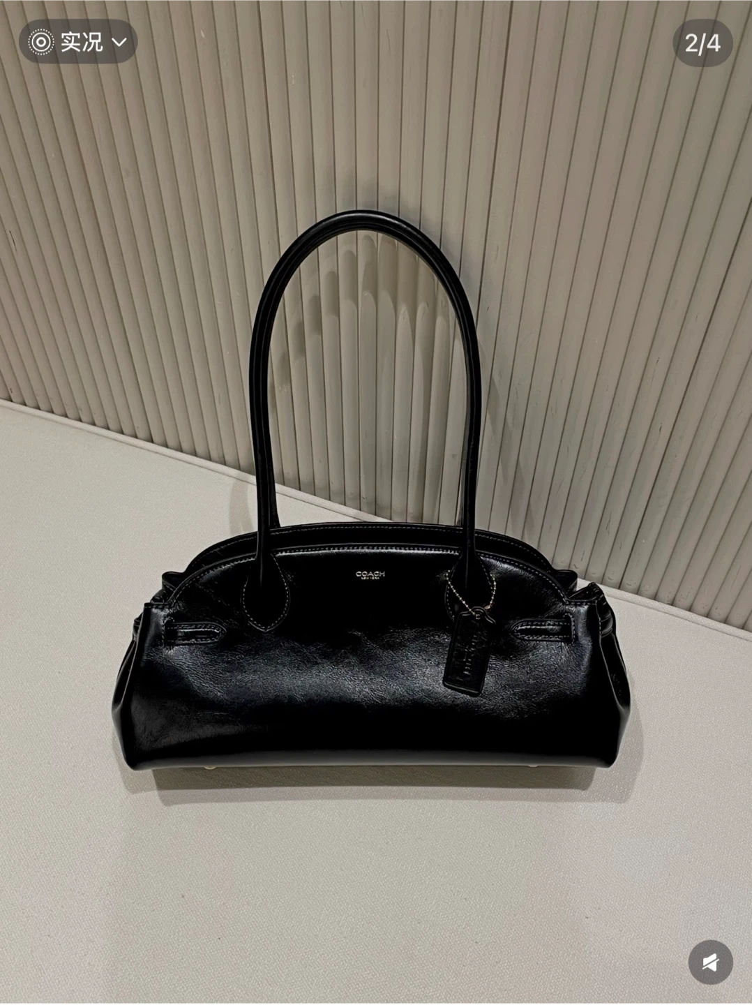 Coach Black Empire 34 Leather Shoulder Bag - photo 2