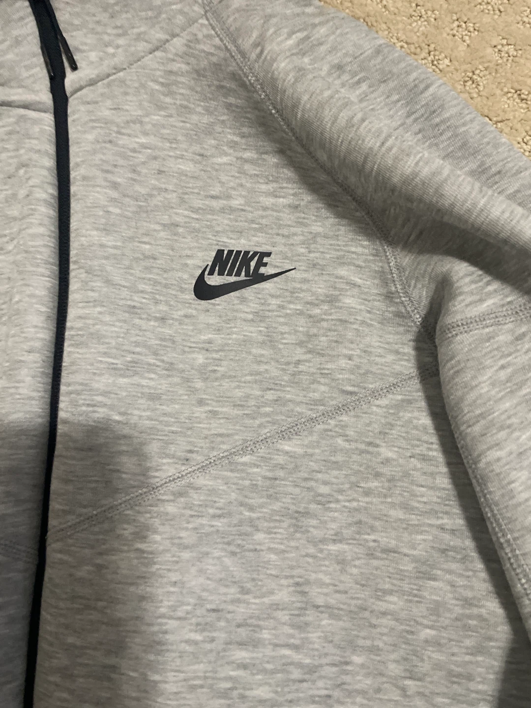 Nike Tech Fleece Hoodie - Grey, Size M - photo 2