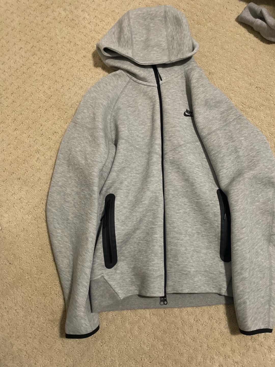 Nike Tech Fleece Hoodie - Grey, Size M