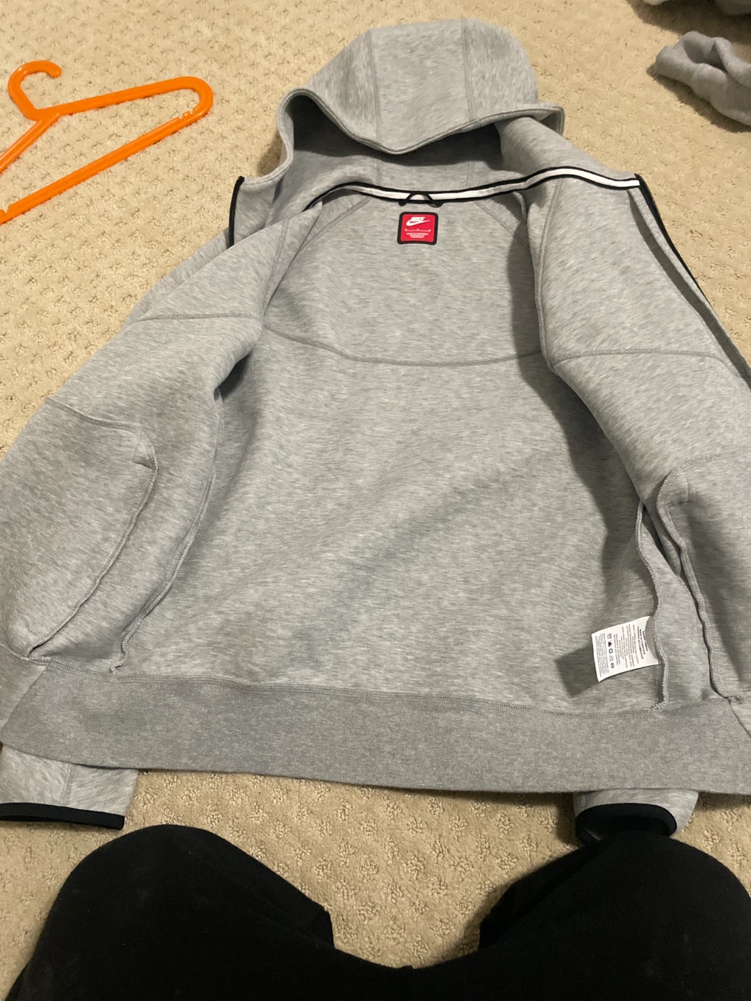 Nike Tech Fleece Hoodie - Grey, Size M - photo 4