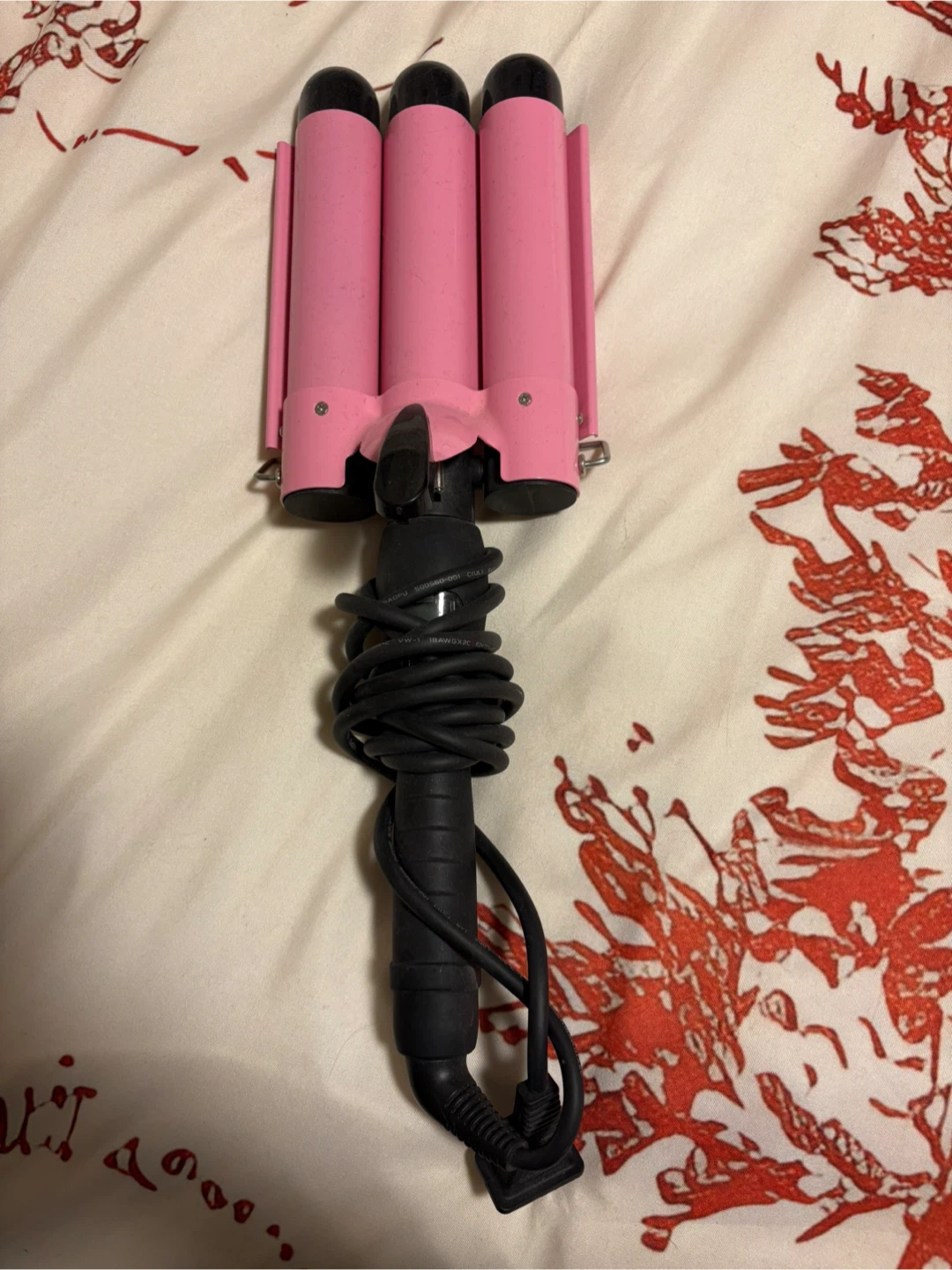 Pink Hair Waver Curling Iron