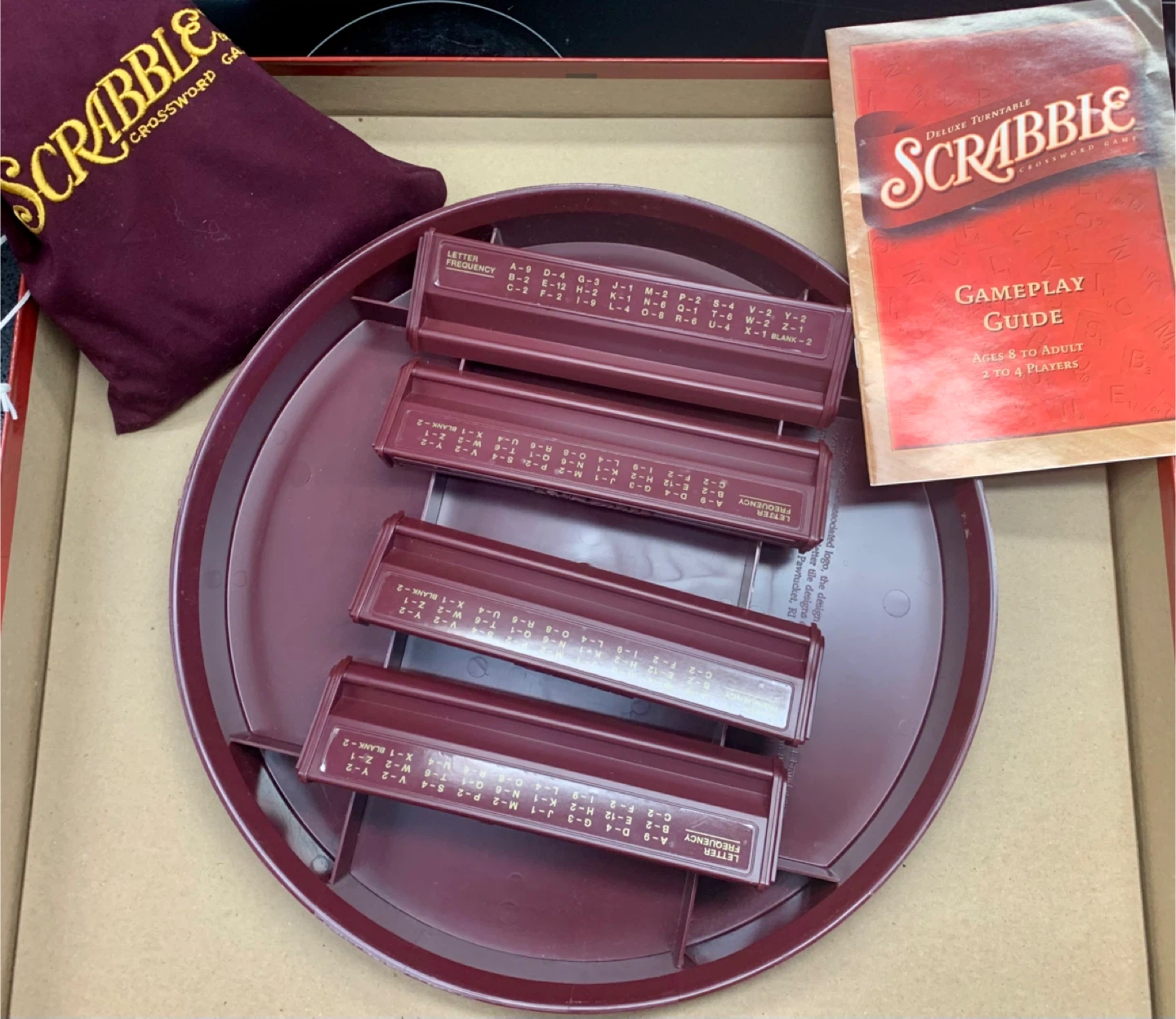 Parker Brothers Deluxe Turntable Scrabble Board Game - photo 4