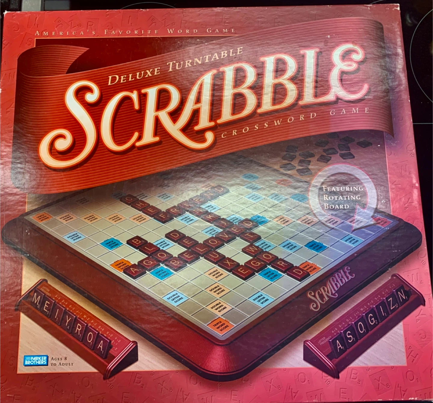 Parker Brothers Deluxe Turntable Scrabble Board Game
