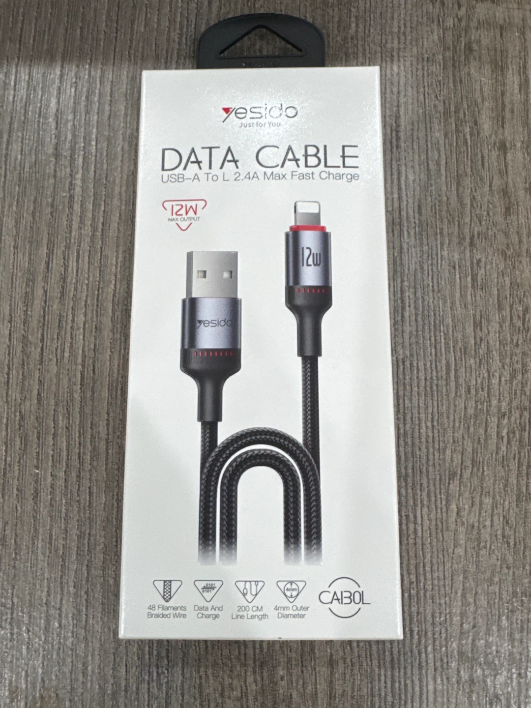 New Yesido USB-A to Lightning Data Cable