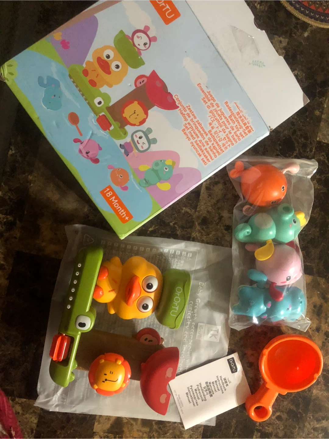 NEW-Orortu Baby Bath Toy Set, 18 Months+ - photo 3