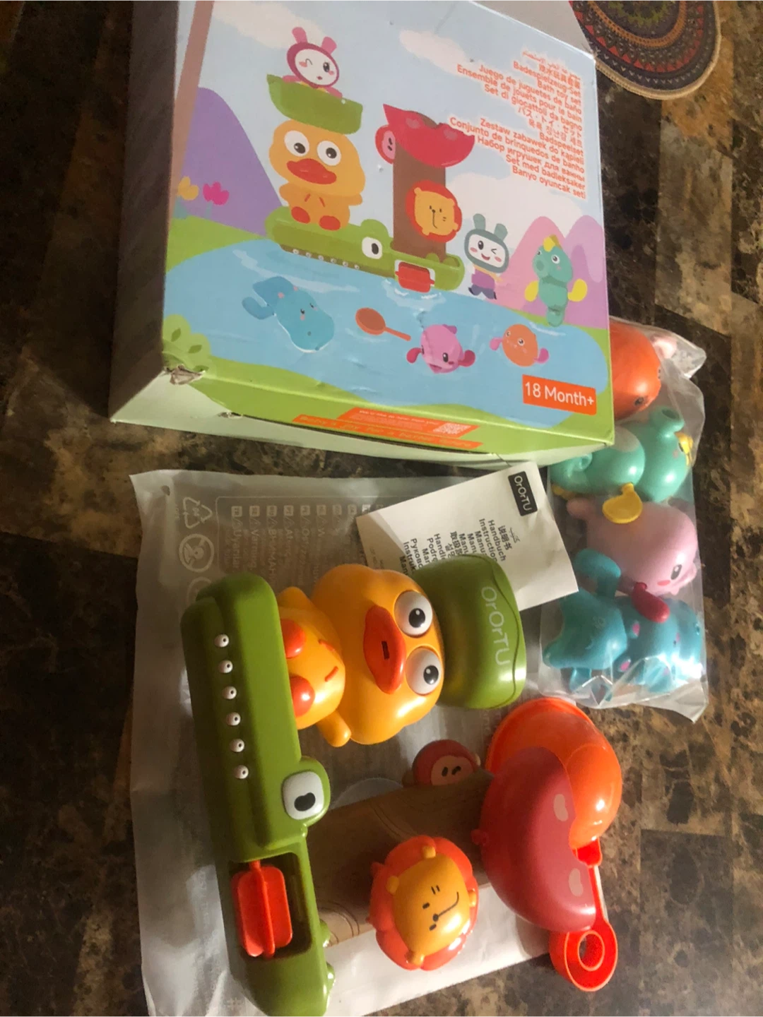 NEW-Orortu Baby Bath Toy Set, 18 Months+ - photo 4