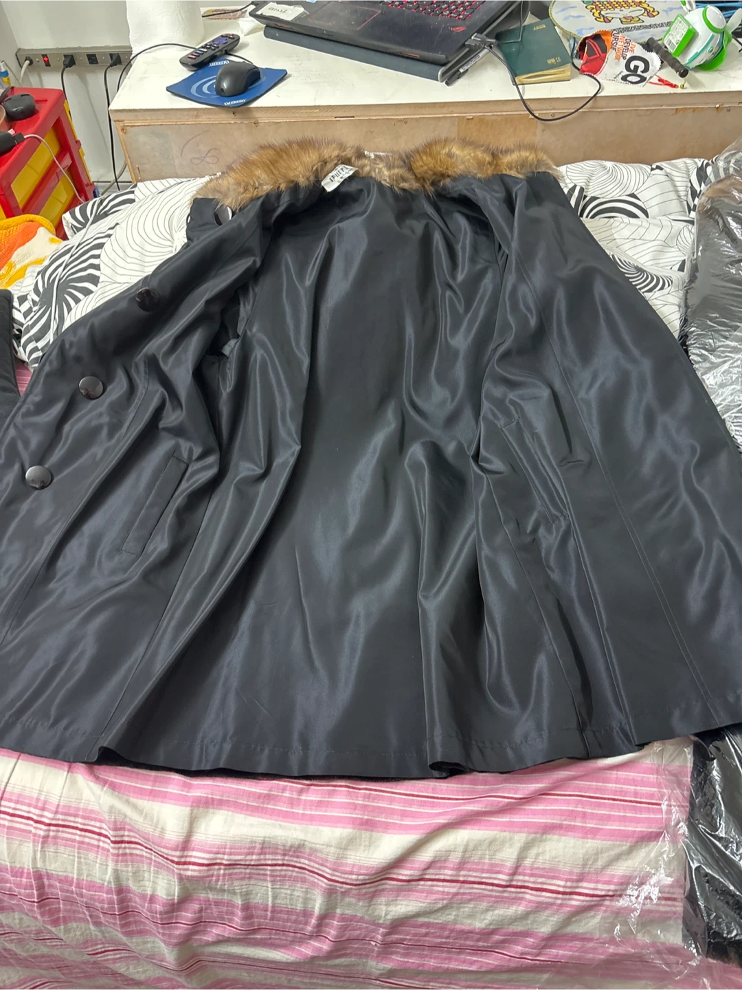 Fur Coat - Black - photo 2