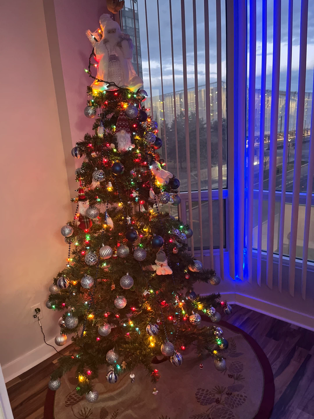 Decorated Christmas Tree with Ornaments
