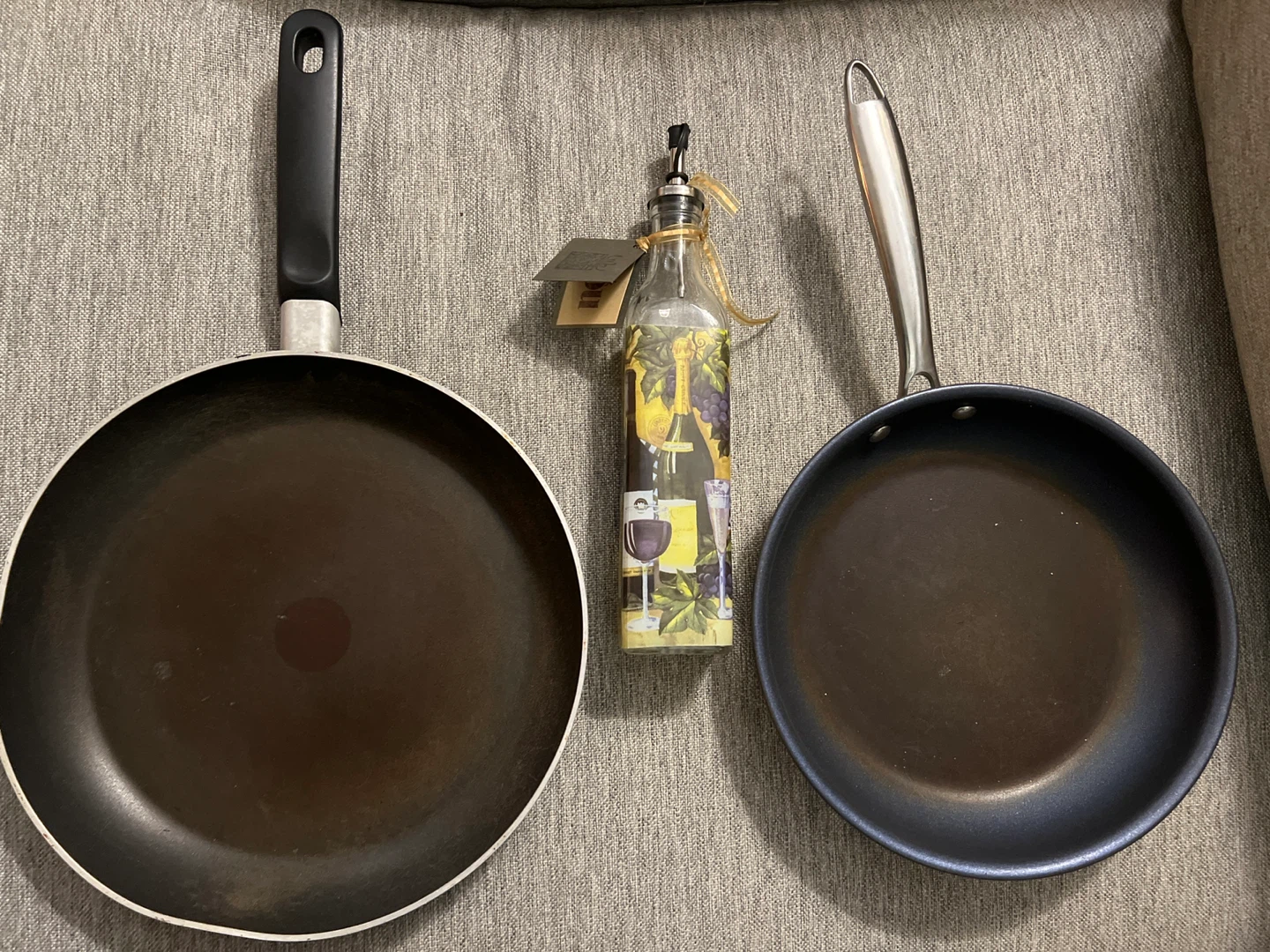 Frying Pans & Olive Oil Dispenser