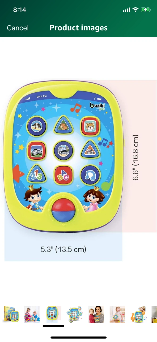 NEW-Small Boxiki Kids Music Pad - Learning Toy, 12+ Months