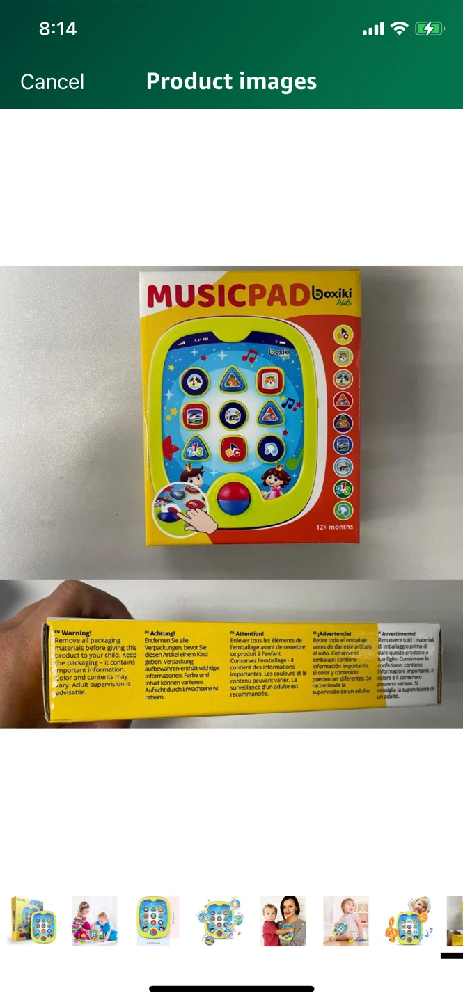 NEW-Small Boxiki Kids Music Pad - Learning Toy, 12+ Months - photo 2