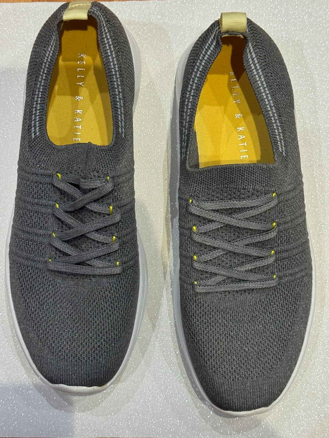 Kelly & Katie Grey Knit Sneakers