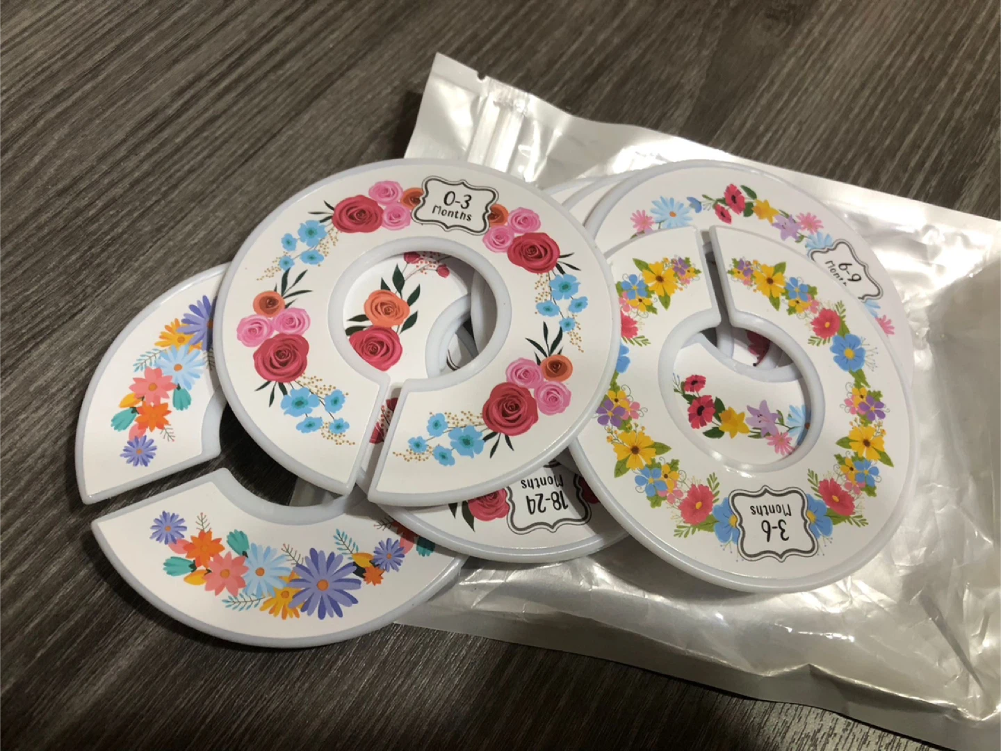 Small -Floral Baby Closet Dividers (Setof 5)NEW - photo 2