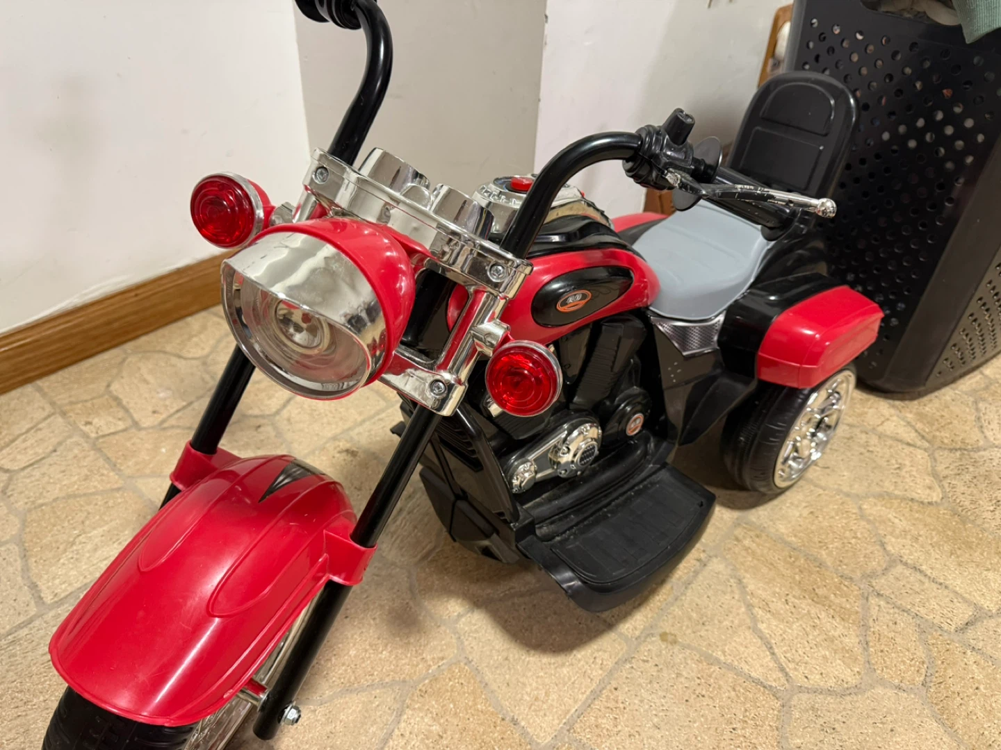 Red & Black Kids Ride-On Motorcycle