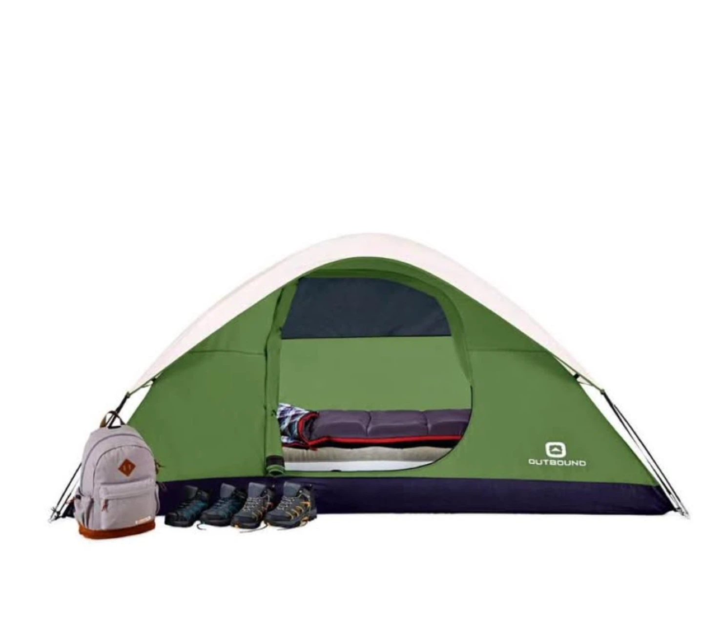 Outbound 2-Person Dome Tent - Green & Beige - photo 4