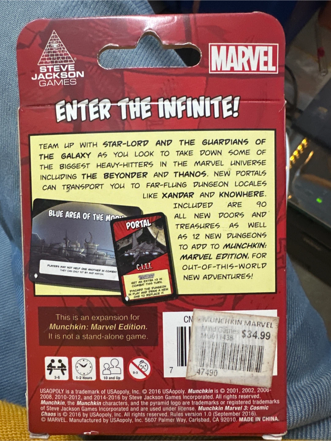 Munchkin Marvel 3 Cosmic Chaos Card Game - photo 2