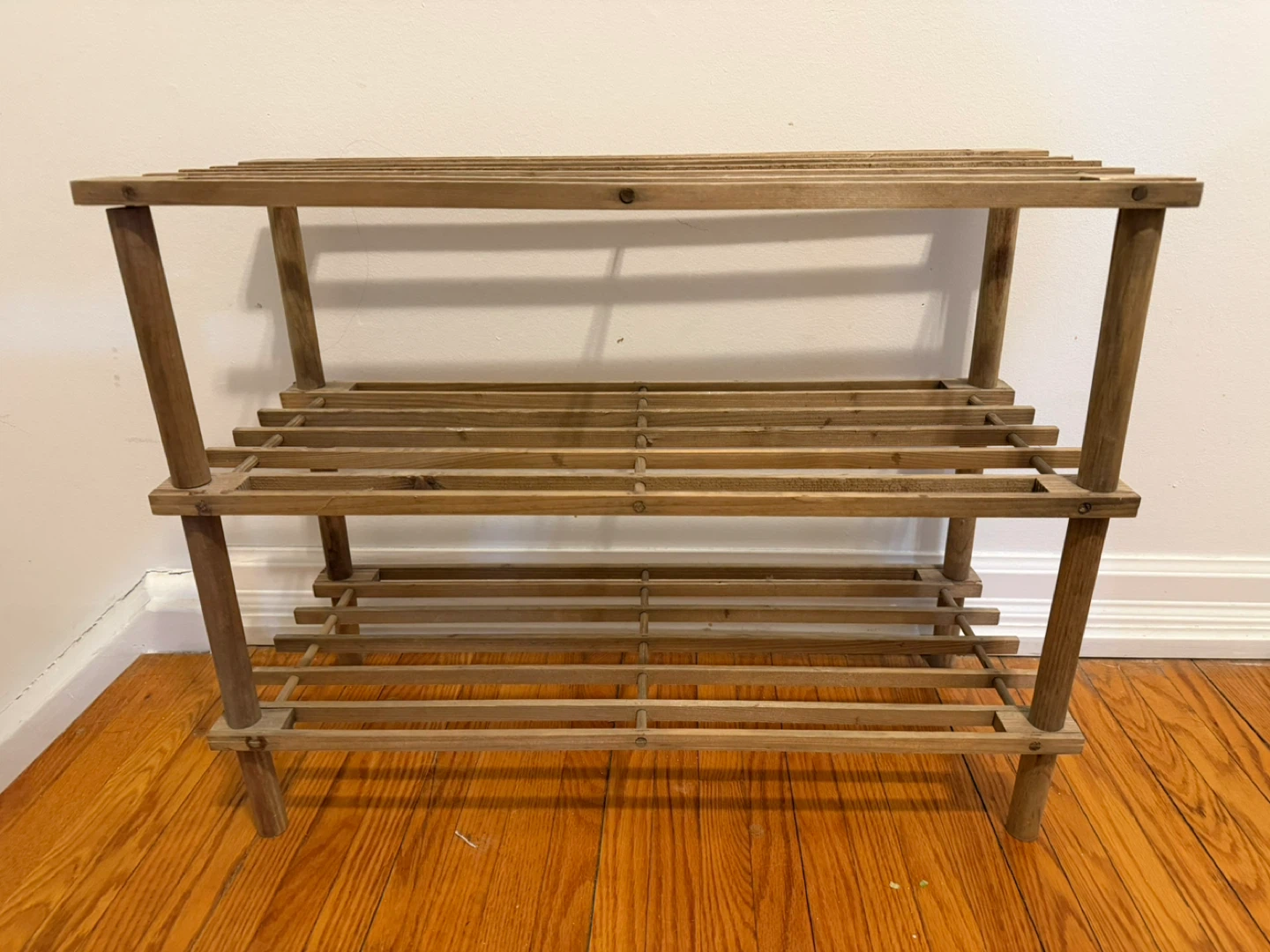 Wooden 3-Tier Shoe Rack