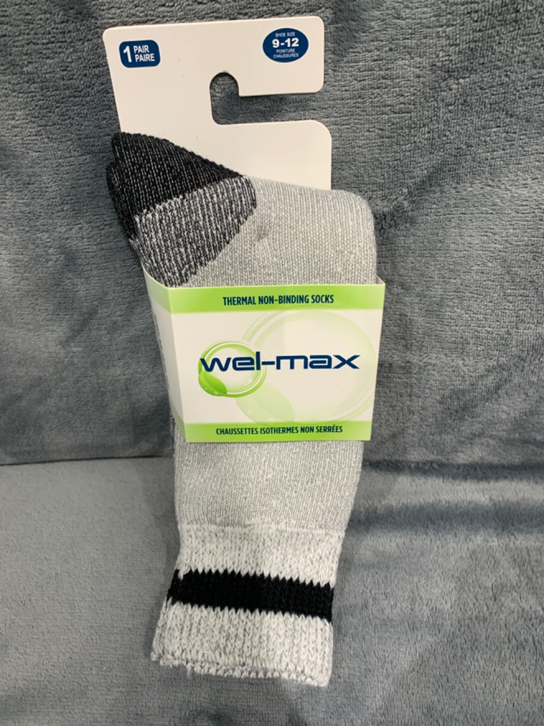 Wel-max Thermal Non-Binding Socks Size 9-12