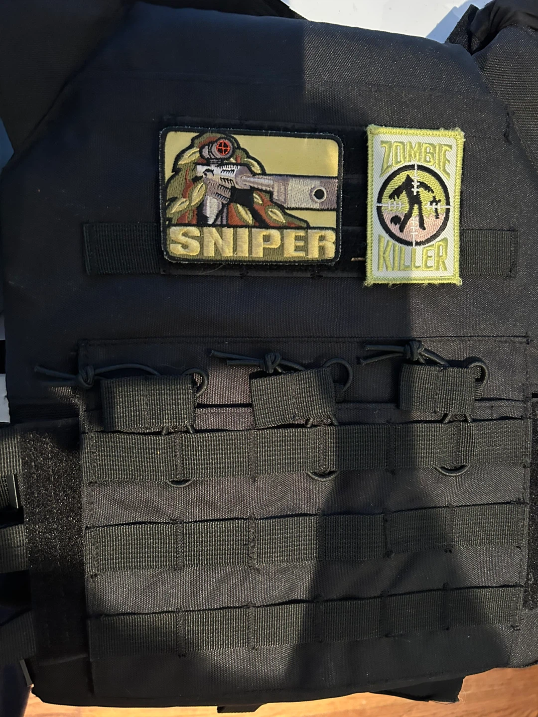Black Tactical Vest with Patches - photo 2