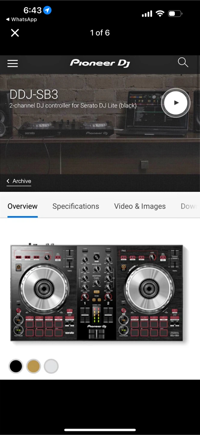 Pioneer DDJ-SB3 DJ Controller