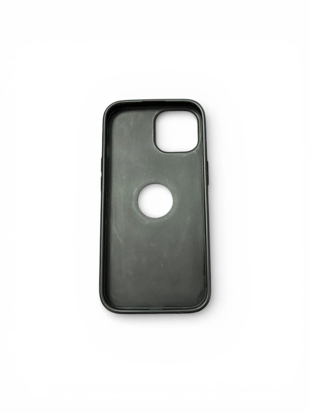 Black Leather iPhone 15 Case - photo 2