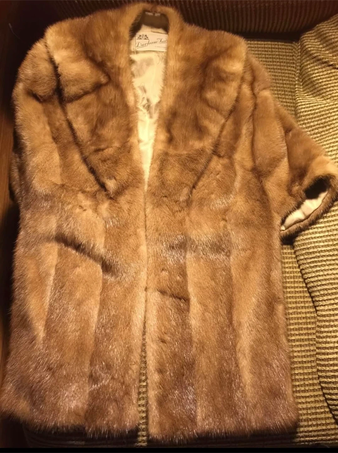 Vintage Durham furs mink stole shawl  Bridal Fur  or wedding fur - photo 2
