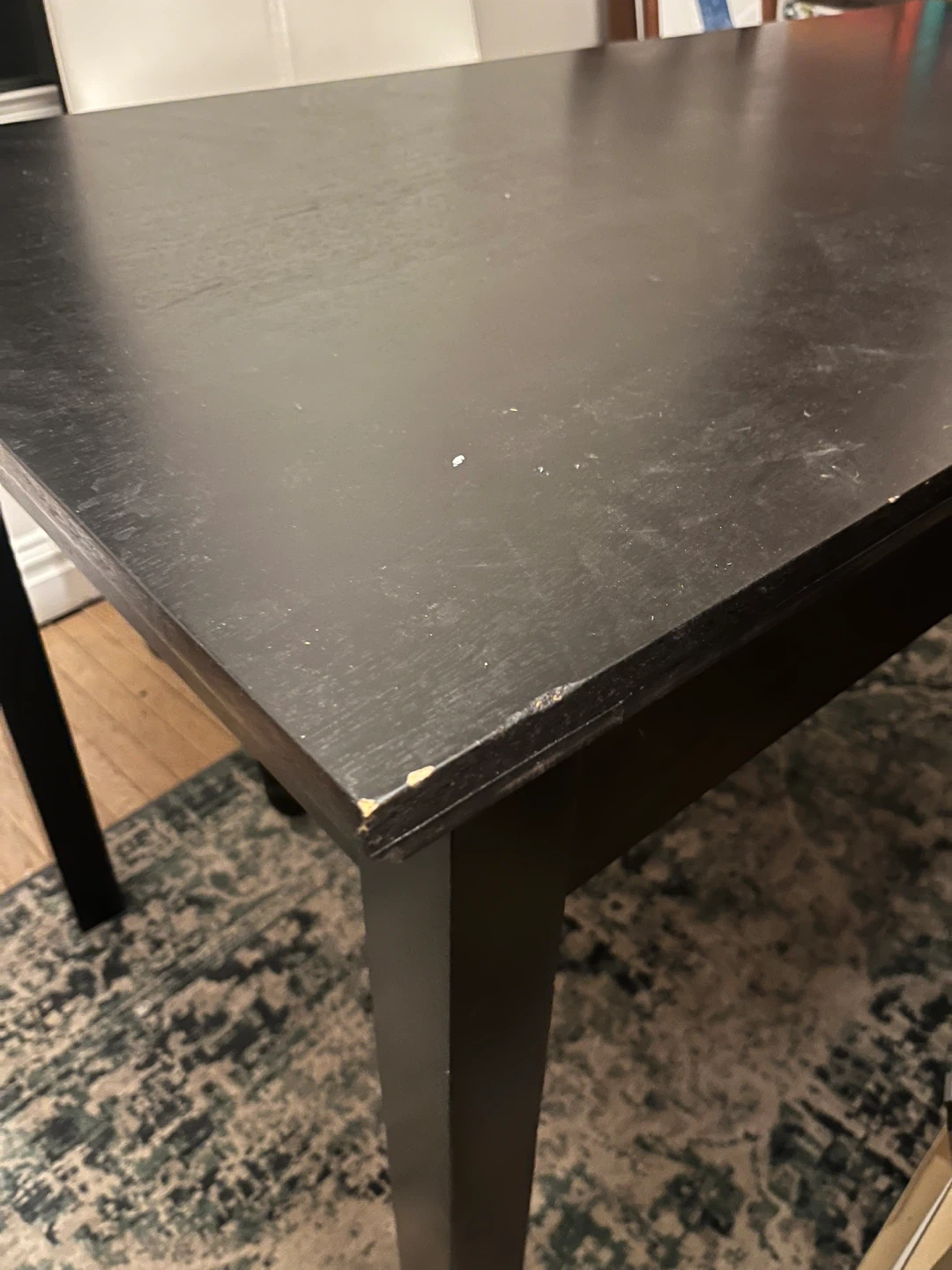 Black Desk with Pull-Out Keyboard Tray - photo 3
