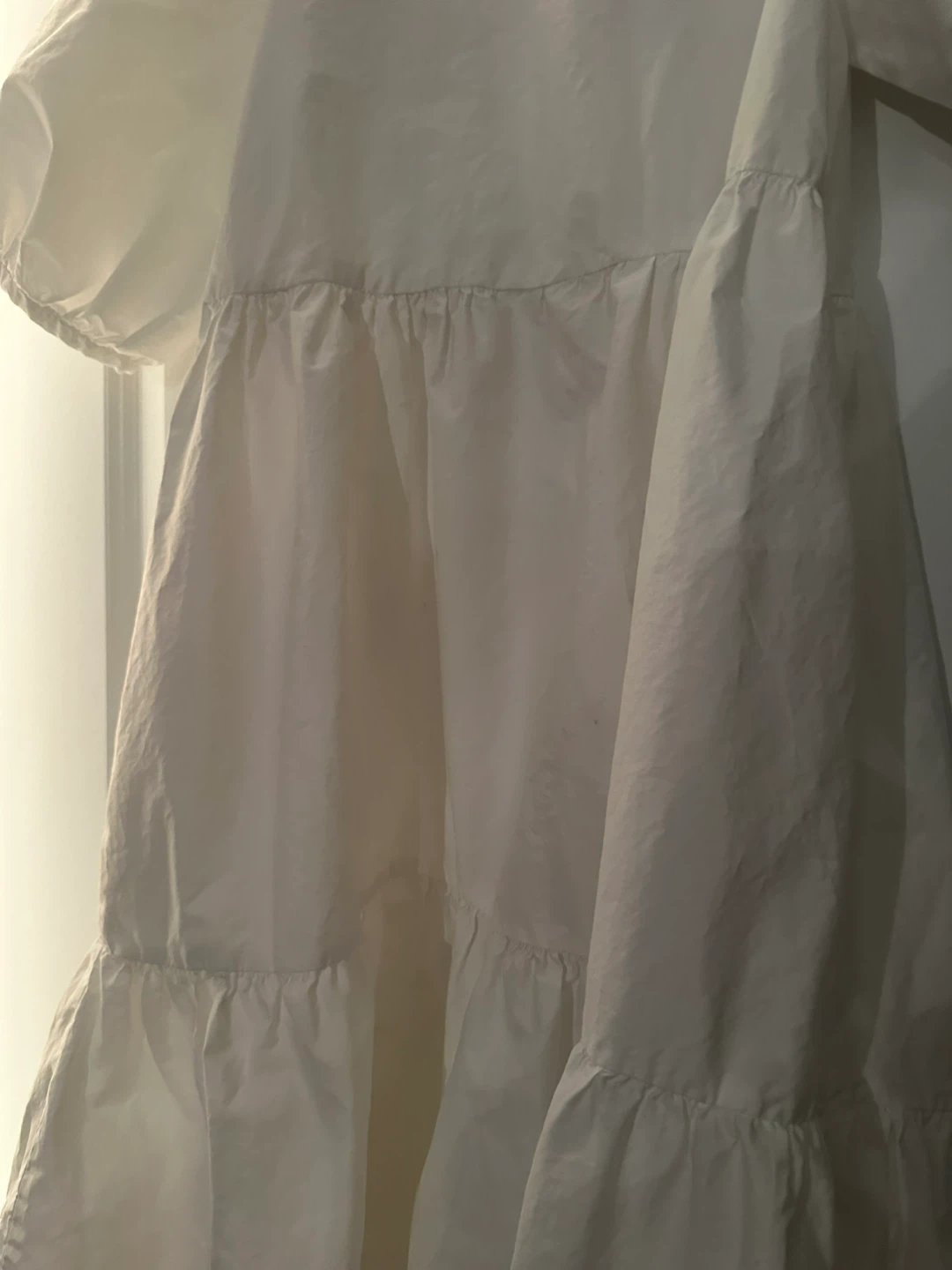 Zara White Tiered Cotton Dress - photo 3