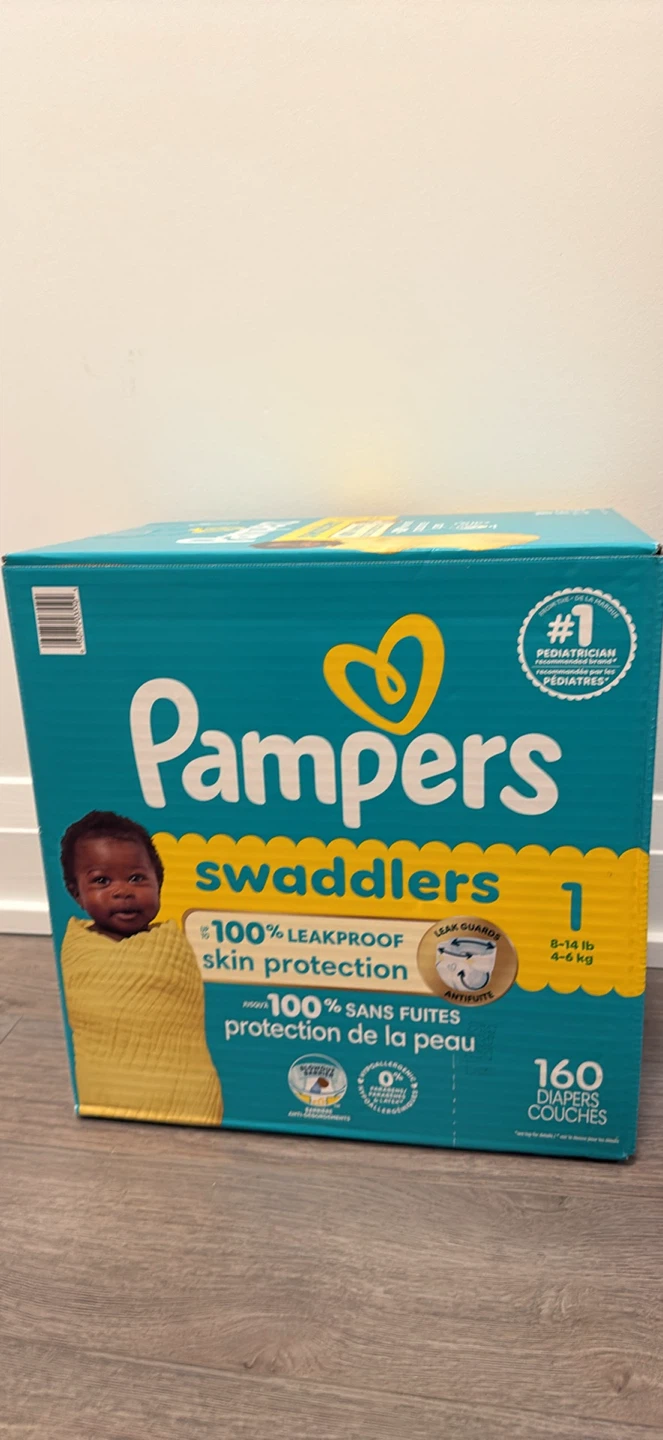Pampers Swaddlers Size 1 - 160 Diapers