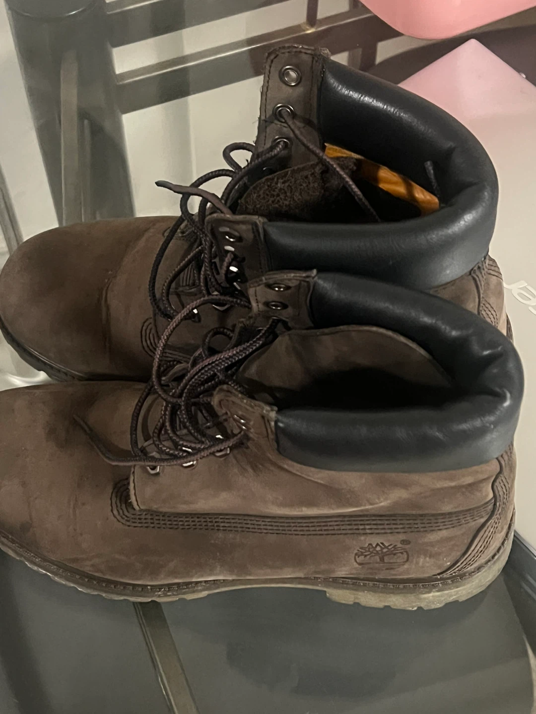 Timberland Brown Leather Boots Size 9 - photo 3