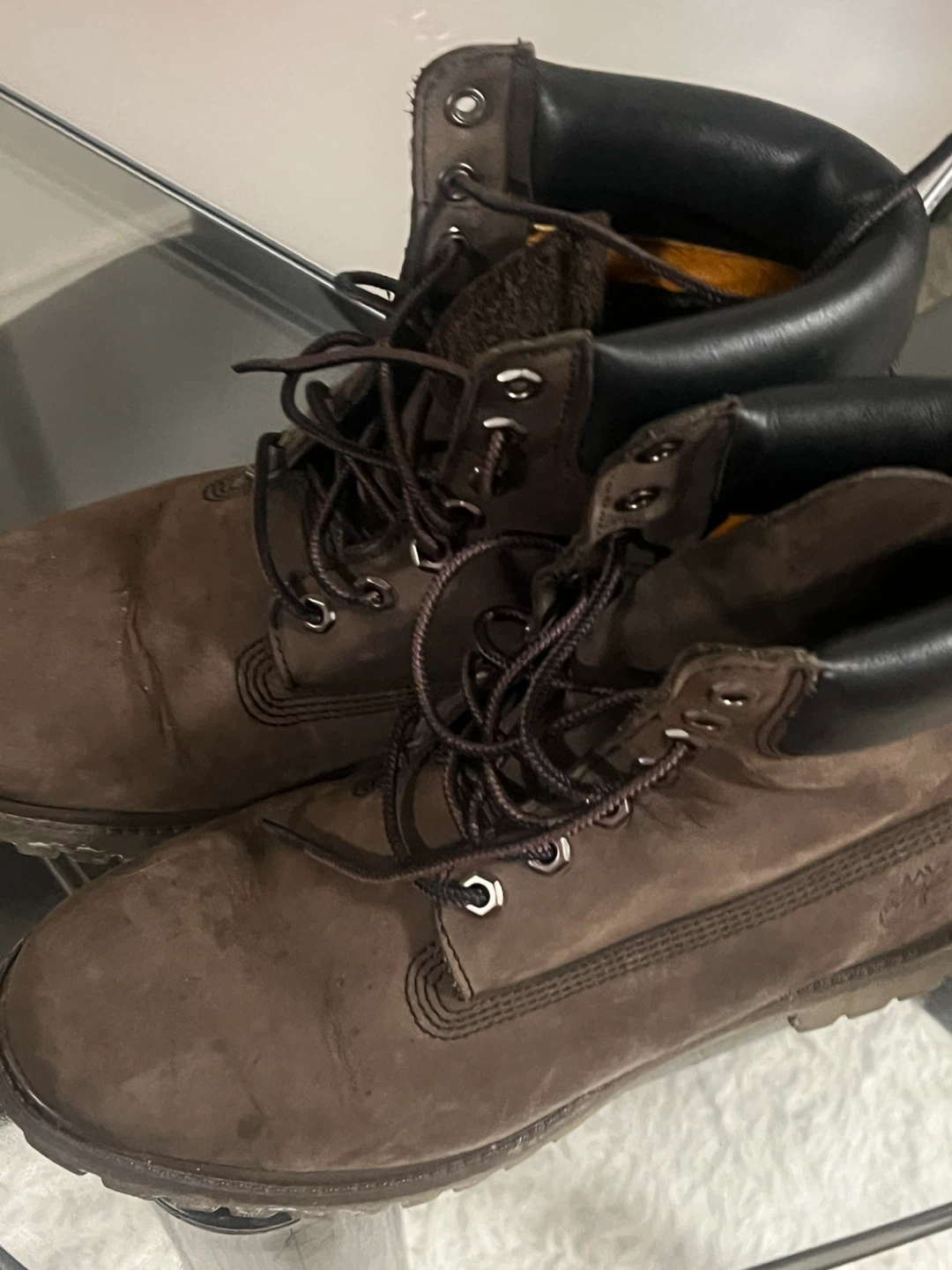 Timberland Brown Leather Boots Size 9 - photo 2