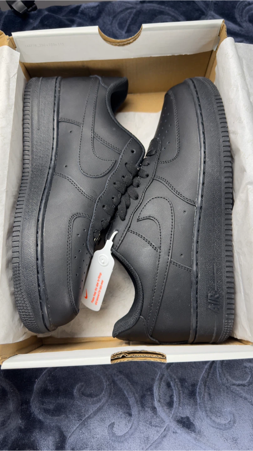 New Nike Air Force 1 '07 Black - photo 2