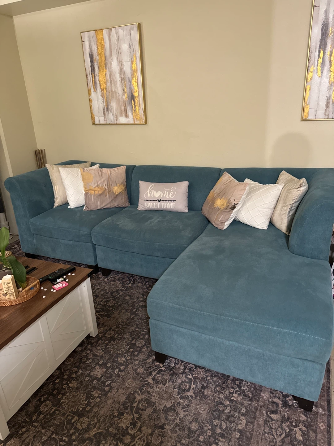 Blue Sectional Sofa