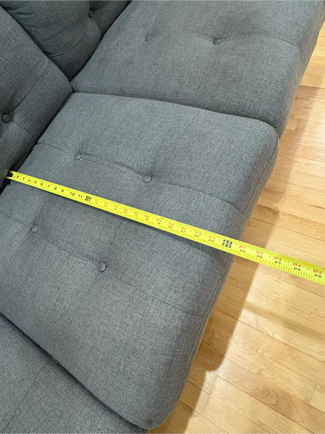 Gray 3-Seat Sofa - photo 4