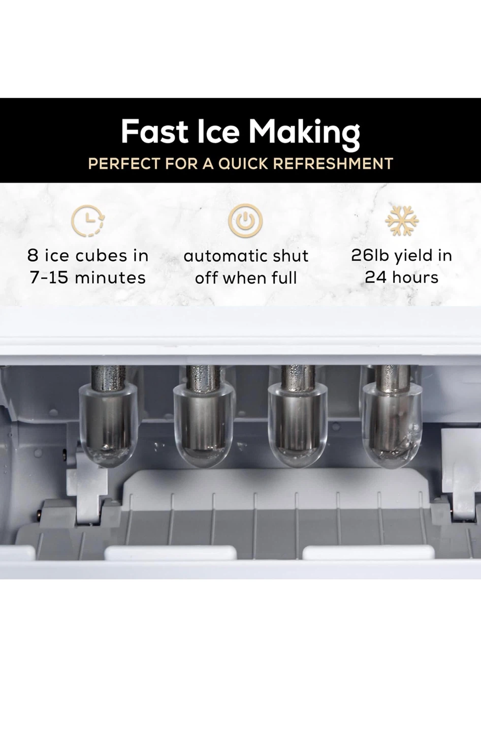 Igloo Portable Electric Ice Maker - Pink - photo 5