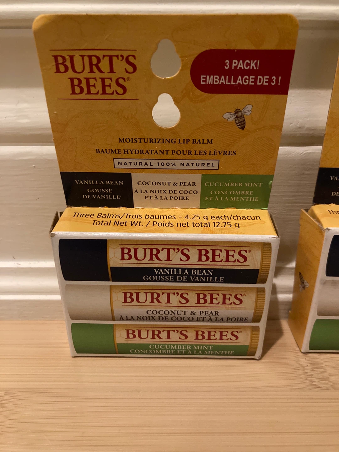2 Burt's Bees Lip Balm 3-Pack - New! - photo 2