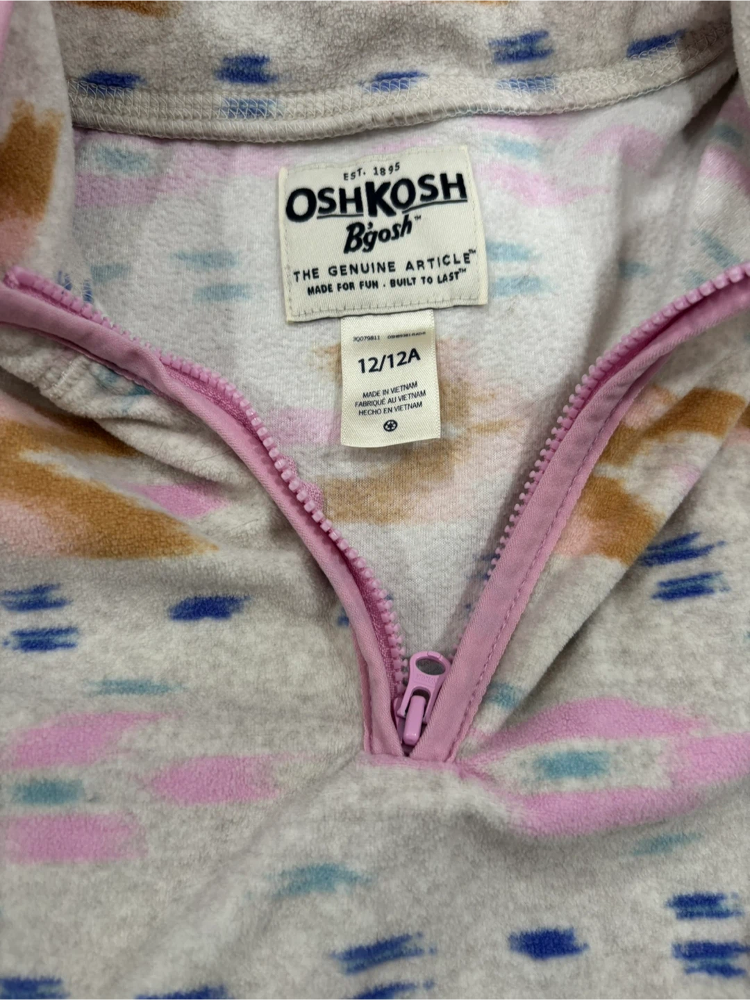 OshKosh Bgosh Fleece Pullover - Size 12 - photo 4