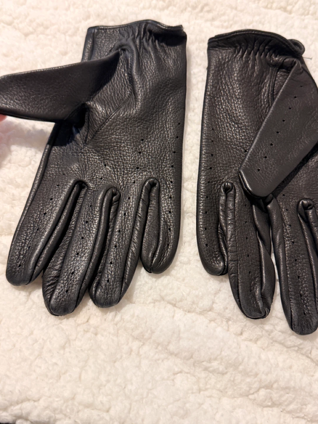 Montblanc Leather  Gloves Size 9.5 - photo 4