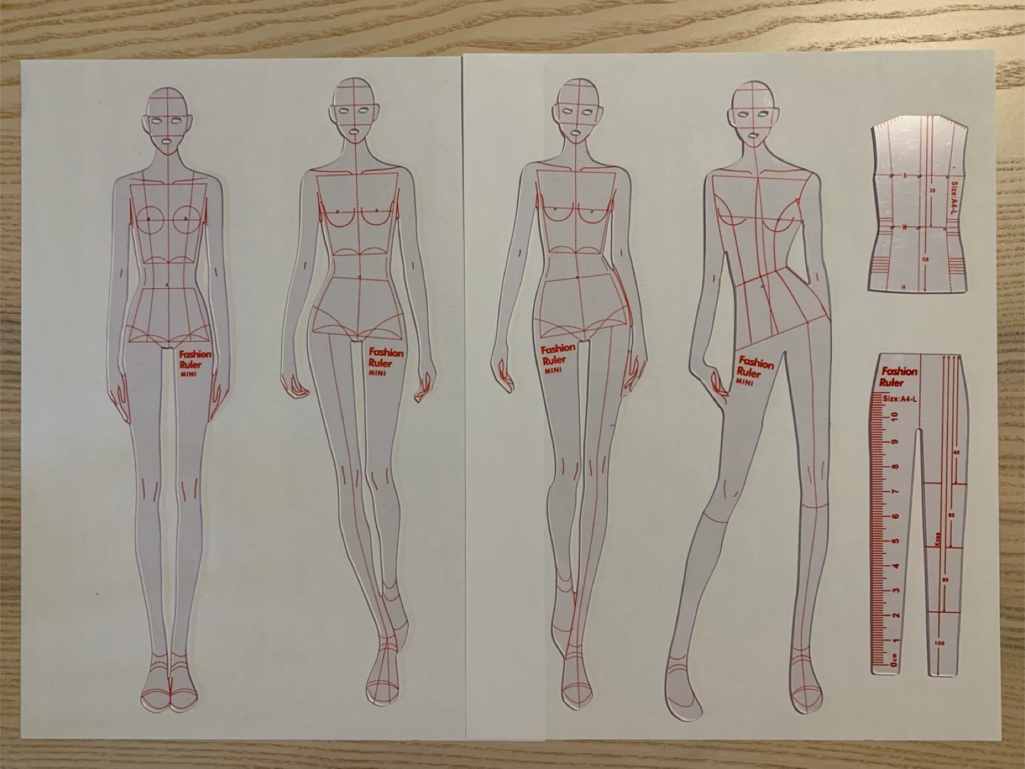 Fashion Ruler Mini Size fit to letter size