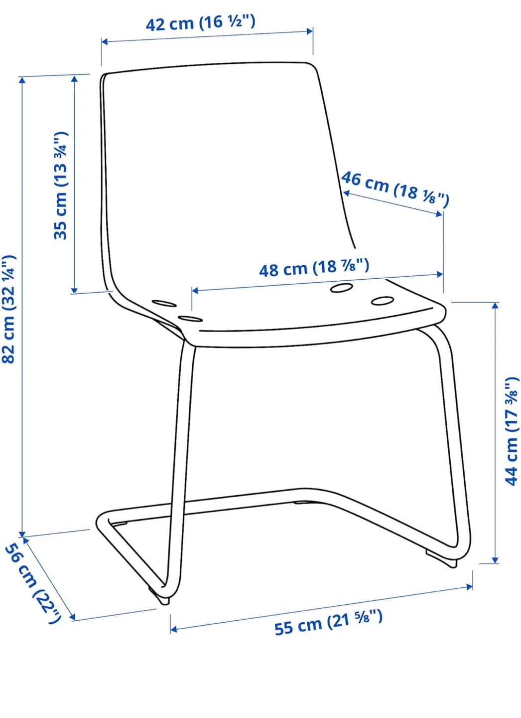 IKEA Tobias Clear Chair