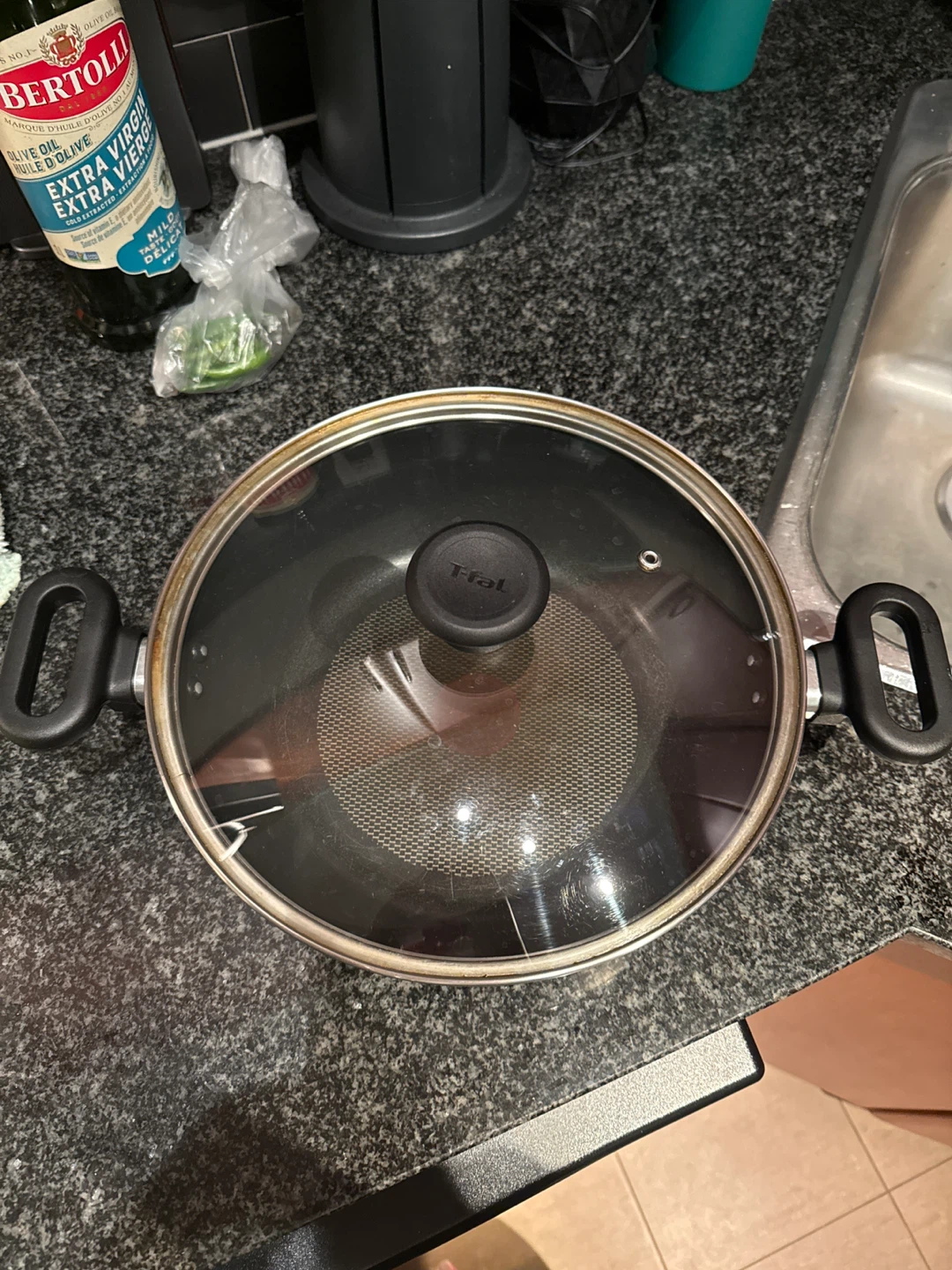 T-fal karai/ wok with Lid
