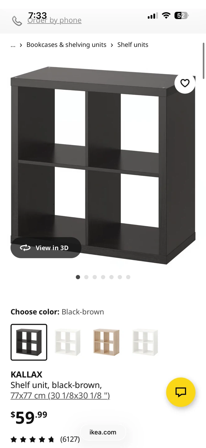 IKEA Kallax Shelf Unit - Black-Brown - photo 2