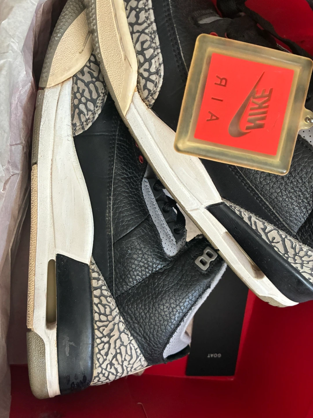 Nike Air Jordan 3 Retro OG cement Size 11 - photo 2