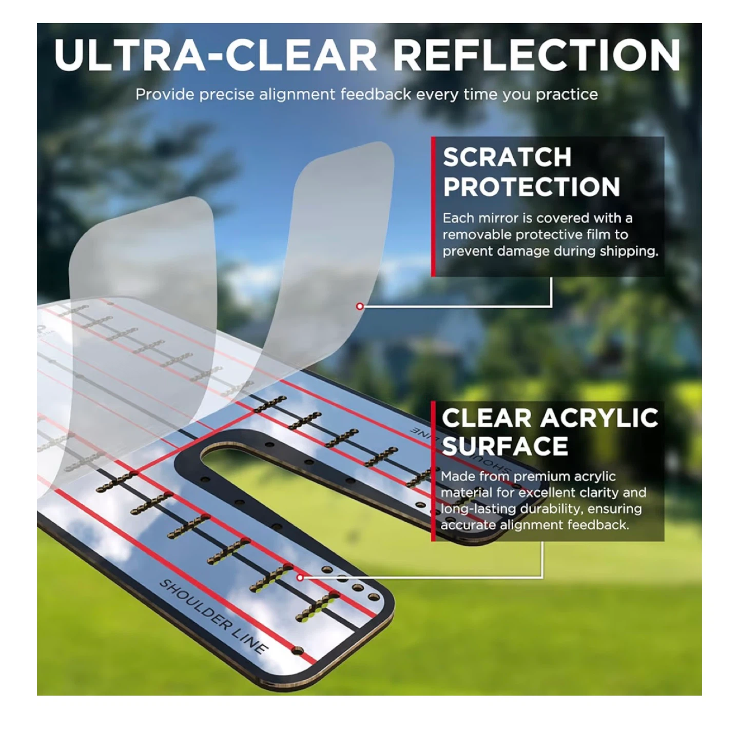 New Ringtop Putting Mirror Ultra Golf Training Aid - photo 5